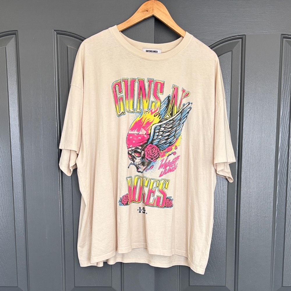 Guns N’ Roses 🌹 Flaming Skull OS Tee
